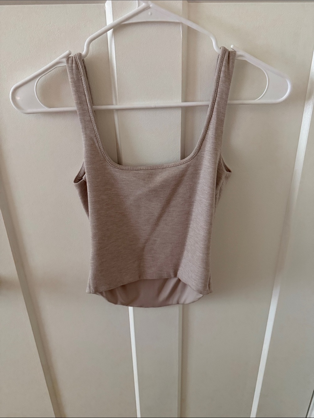Express Body Contour Beige Tank - Picture 3 of 3